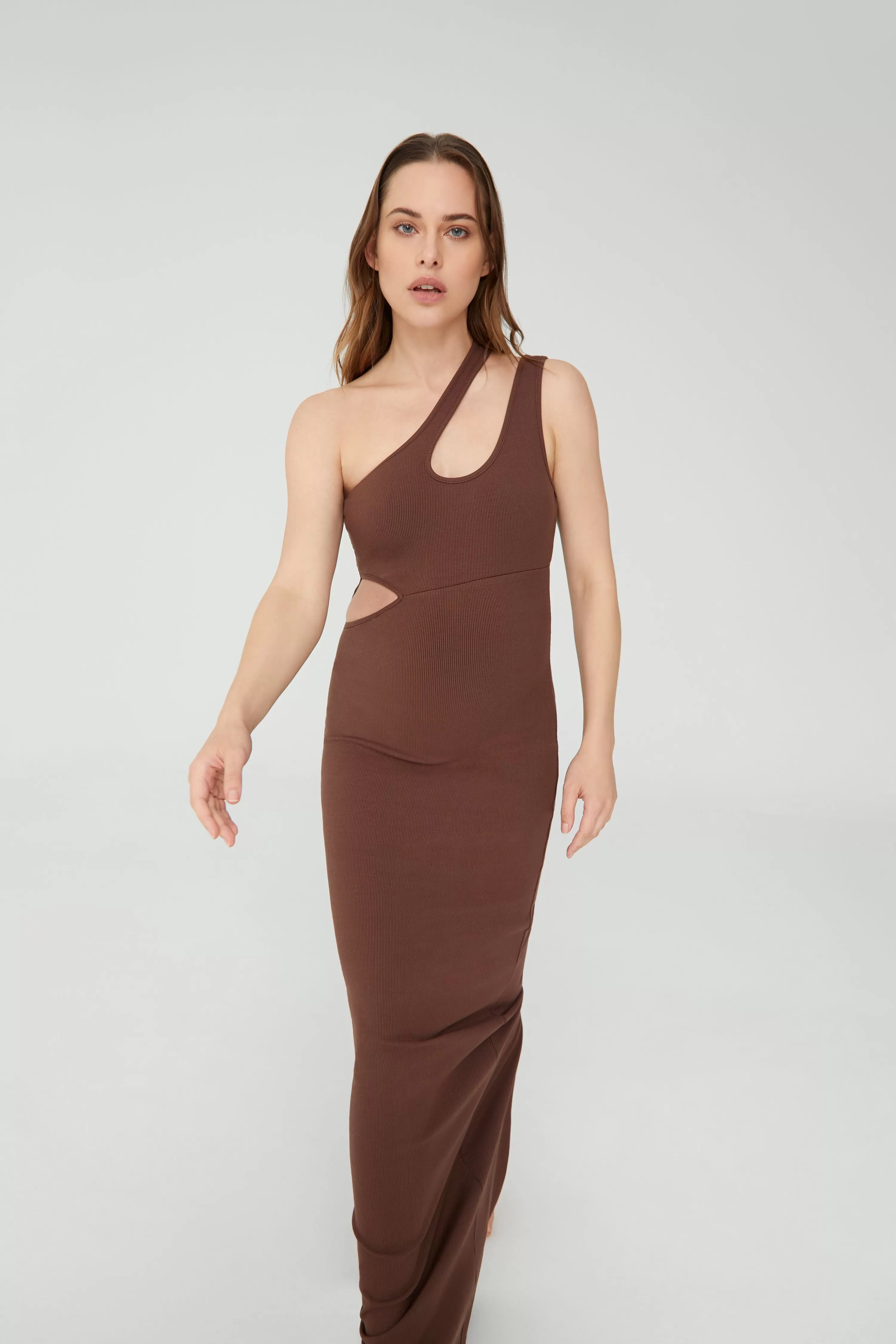 Dresses | BUMPSUIT Sculpting Rib Cut Out Maxi Dress Black