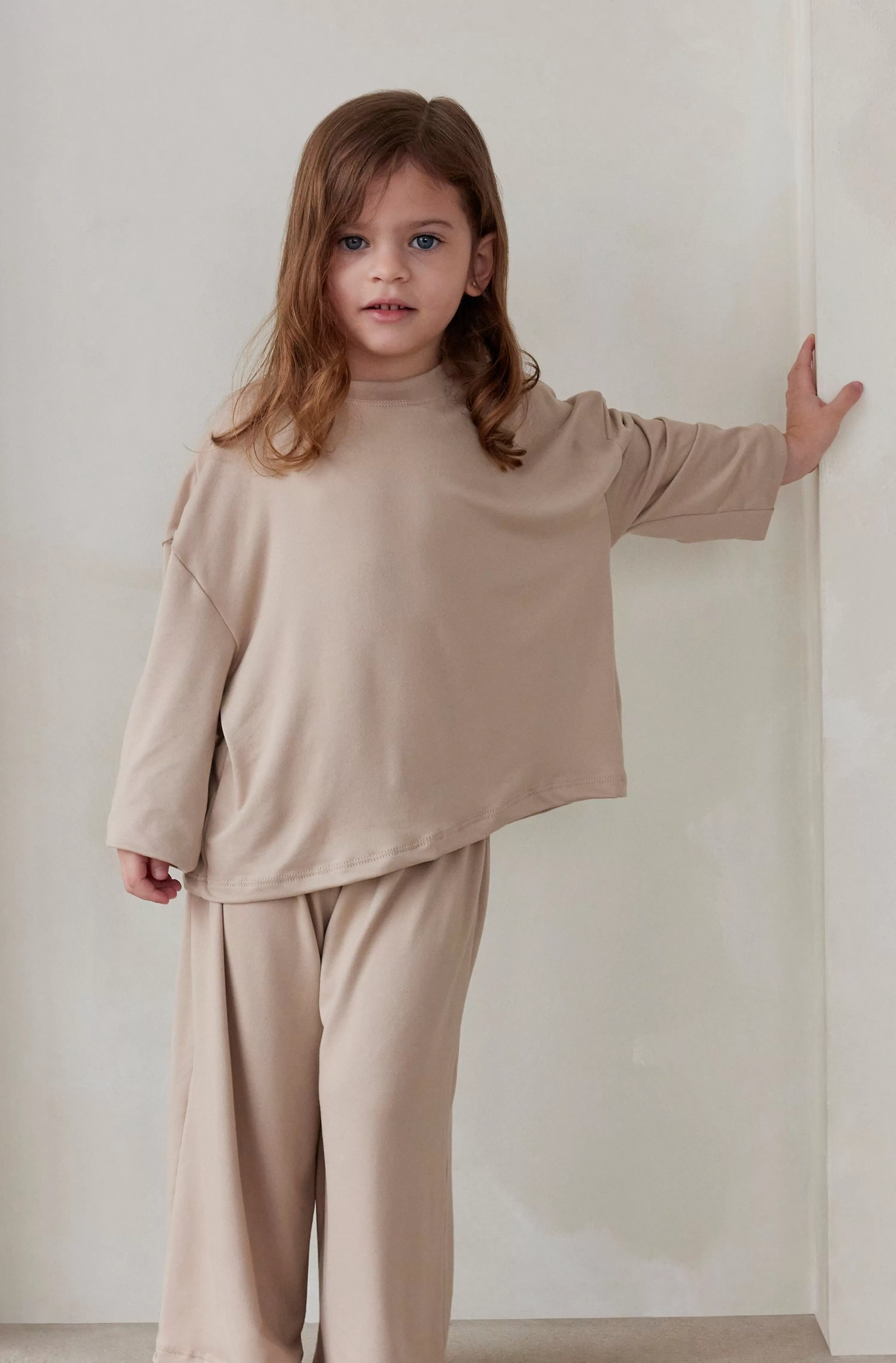 Loungewear | BUMPSUIT The Cloud Kids Long Sleeve Tee Dusty Rose | Rust | Cement